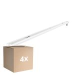 Lot 4x Noxion Réglette Click V2 LED T8 | Convient pour 1x 120cm Tube LED