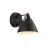 DFTP by Nordlux Strap 15 Applique Murale Métal et Leather Noir | Convient pour GU10