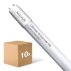 Lot 10x Noxion Tube LED T8 Avant (EM/Direct 230V) Standard Output 15W 1800lm - 830 Blanc Chaud | 120cm - Équivalent 36W