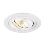 SLV New Tria 75 Spot Aluminium Wit Rond 8.3W 750lm 38D - 930 Warm Wit | Zaagmaat 75mm -  Beste Kleurweergave - Dimbaar 