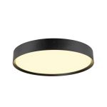 SLV Decona 42 Plafondlamp Aluminium Zwart Rond 23W 2680lm - 930-940 CCT | IP44 - Beste Kleurweergave - Dimbaar 