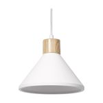 Ledvance Decor Gips/Staal/Hout Pendelarmatuur Wit | Geschikt voor E27