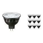 Voordeelpak 10x Philips Master LED Spot GU5.3 MR16 6.7W 410lm 10D - 927 Zeer Warm Wit | Beste Kleurweergave - Dimbaar - Vervangt 35W