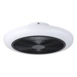 Eglo Plafondventilator Sayulita 1 ABS Wit, Zwart 20.8W 820lm - 827-865 Afstembaar Wit | Dimbaar
