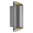 Nordlux Nico Wandlamp Aluminium Antraciet Up & Down | IP54 - Geschikt voor 2x GU10