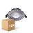 Voordeelpak 10x Noxion LED Kantelbaar Slim Spot Zilver Rond 6W 550lm 60D - 927 Zeer Warm Wit | 85mm - IP54 - Dimbaar - Beste Kleurweergave