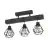 Eglo Plafondlamp Townshend 5 Staal Hout Zwart | IP20 - Geschikt voor 3x E27 
