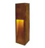 SLV Slot 50 Vloerlamp Staal Roestig | Buitenverlichting - IP44 - Geschikt voor 1x E27 