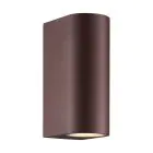 Nordlux Dion Wandlamp Aluminium Roestig Up & Down | Geschikt voor 2x GU10