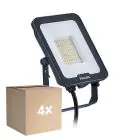Voordeelpak 4x Philips LED Floodlight Ledinaire BVP167 30W 3600lm 110D - 830-840-865 CCT | IP65 - Symmetrisch