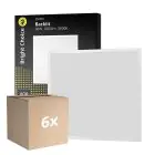 Voordeelpak 6x Bright Choice LED Paneel Backlit 36W 3600lm - 830 Warm Wit | 60x60cm - UGR 