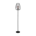 Eglo Vloerlamp Newtown Staal Zwart | IP20 - Geschikt voor 1x E27 